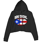 The Pxv Benito Bowl Puerto Rico Football Cropped Fleece Hoodie, Soft & Cozy, Trendy Fit