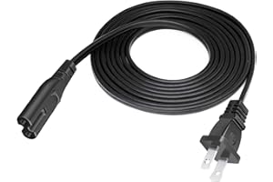 TROSPOW 8.2ft 2 Prong Power Cord for Sony PlayStation 4 PS4 Pro CUH-7200 Series New Model 2-Slot AC Power Cord Replacement Supply Cable