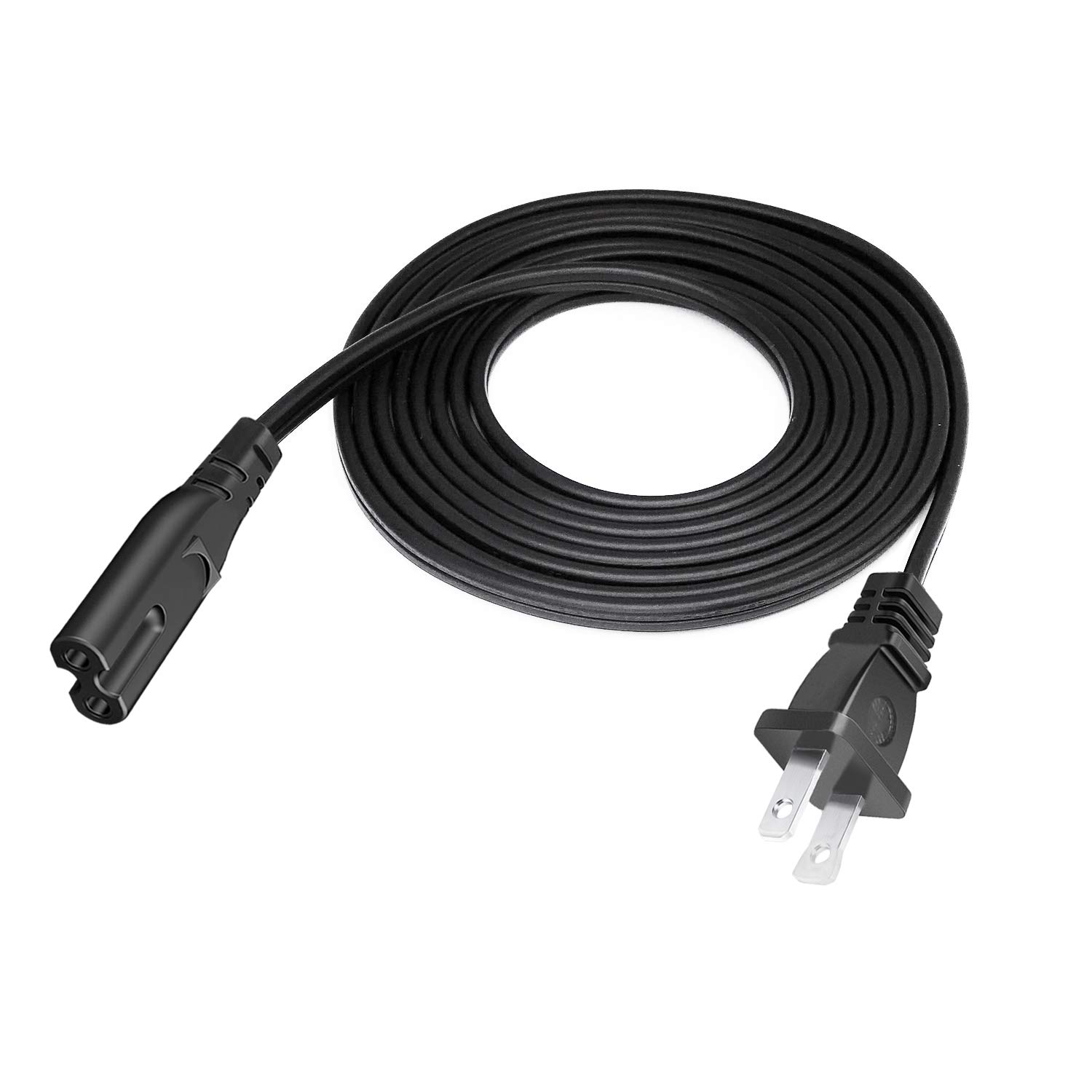8.2ft 2 Prong AC Power Cord Replacement for Sony PlayStation PS5 PS4 PS3 PS2 4 3 2 Slim Power Supply Adapter Cord Cable