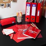 Oxford Premium A4 Lever Arch File Red Single Folder Heavy Duty 70mm Spine view 6