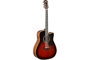 Yamaha 6 String Series A3M Acoustic-Electric Guitar-Mahogany, Tobacco Sunburst, Dreadnought Cutaway TBS