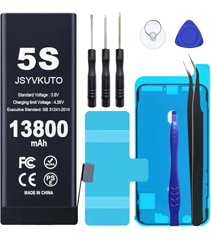Upgraded Battery For IPhone 5S/5C - Replacement Battery With Repair Tools Kit A1456 A1507 A1532