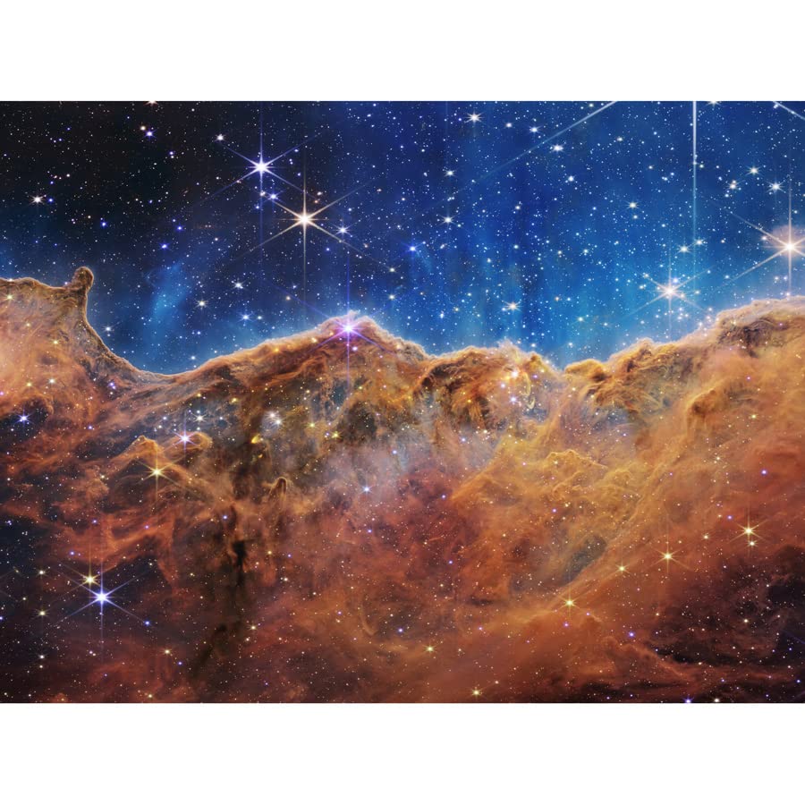 Artery8 NASA James Webb Space Telescope Cosmic Cliffs in the Carina Nebula NGC 3372 NIRCam Image Art Print Canvas Premium Wall Decor Poster Mural