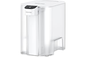 Waterdrop Large 27-Cup Mega Electric Water Filter Dispenser, 200-Gallon Rechargeable Instant System, NSF/ANSI 42&53&401&372, Reduce PFAS, Lead, Chlorine, with 1 Filter, White, Does not Lower TDS