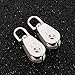 Pangda 3 Pack 25 mm Silver Single Pulley Block in 304 Stainless Steel M25 Crane Swivel Hook Single Pulley Roller Loading 400 kg