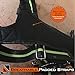 Padded Tool Belt Suspenders w/Chest Strap, Pencil Sleeve, Molle Clip | Durable 1000D Material & Metal Buckles/Hooks | Fully Adjustable Hi-Vis Harness | Construction Grade Carpenter Suspension Rig
