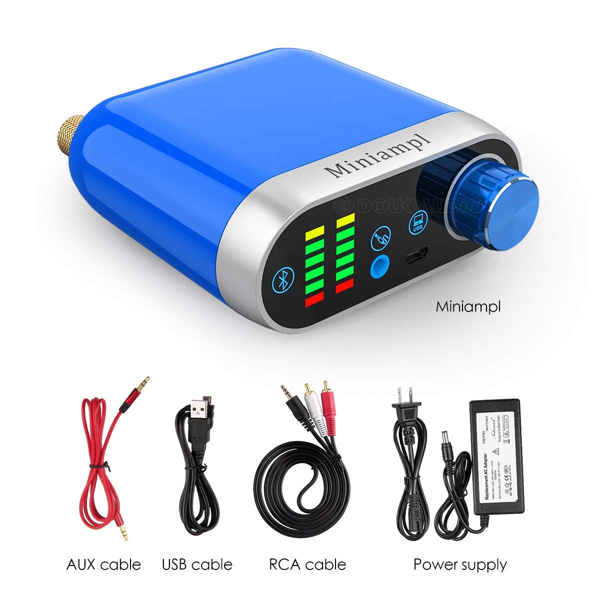 2 channel class d mini stereo amplifier for home speaker 50wx2 power supply tpa 3 w silver