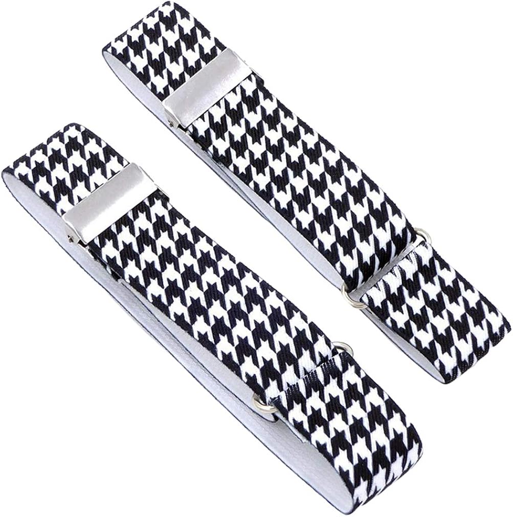 AYOSUSH Sleeve Garters for Men Houndstooth Vinatge 1920s Elastic