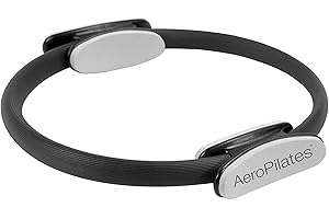 AeroPilates Magic Circle Pilates Ring for Mat & Reformer Workouts - Fitness Ring Pilates Circle with Padded Foam Grips - Arms, Chest and Inner Thigh Exercise Equipment