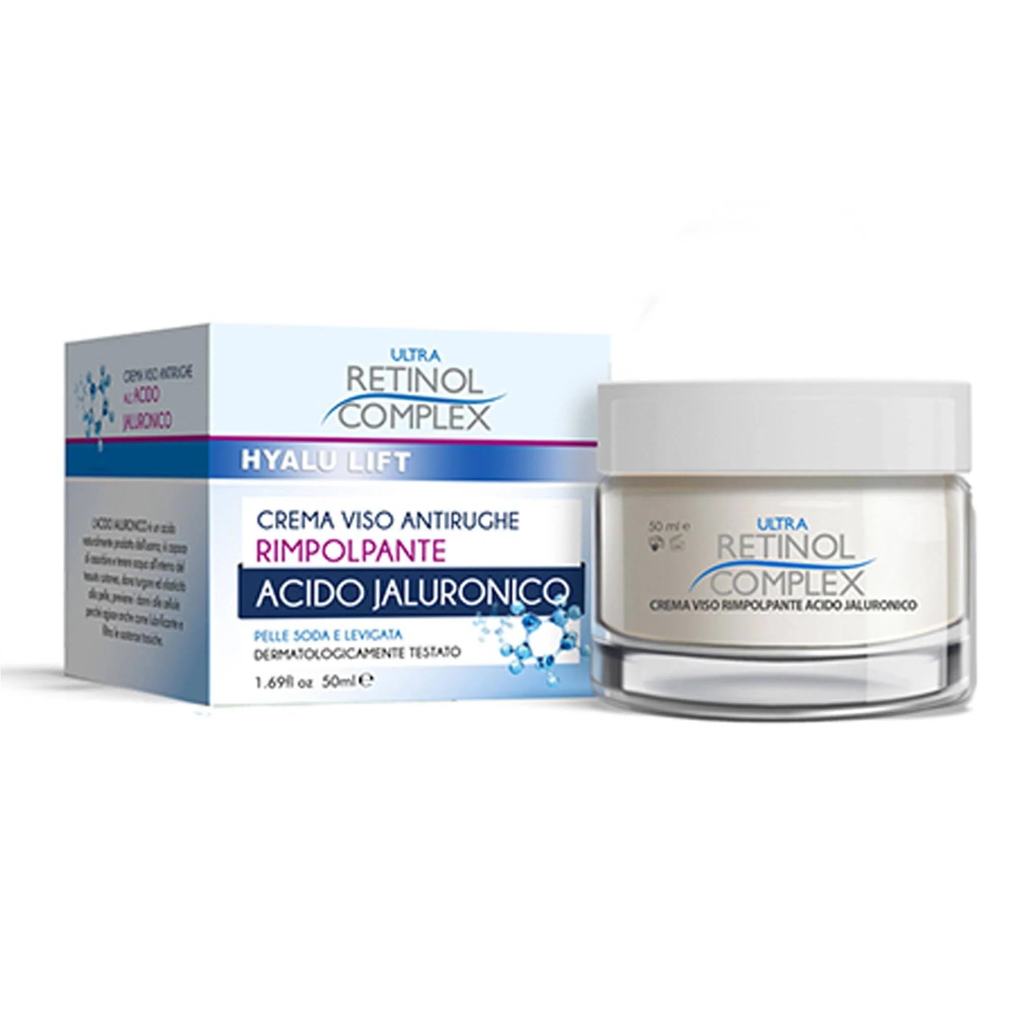 Ultra Retinol Complex Crema Viso Rimpolpante 50ml All'Acido Jaluronico EN-GB