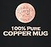 Moscow Mule Copper Mug, 100% Pure Without Lining, Unique Quality Design – Copper Sourced From the USA, FDA and California Proposition 65 Approved, 16 oz.
