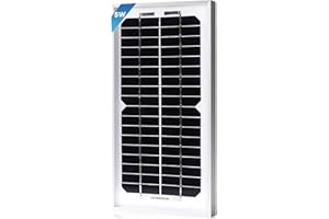 5W-Solar-Battery-Trickle-Charger-Maintainer 12V-Solar-Panel -Charger Waterproof Small Solar Panels for Car, Automotive, Motor