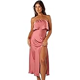 Petal & Pup Womens Vienna Strapless Midi Dress