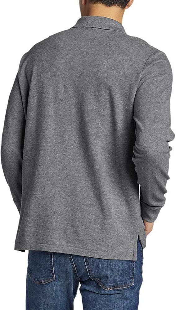Eddie Bauer Mens Classic Field Pro LongSleeve Polo Shirt Shirts Clothing, Shoes & Jewelry