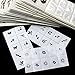 30pcs Pattern Template Stencil Stickers Set Airbrush Stencils Nail Art Design for Fingers & Toes (30pcs)