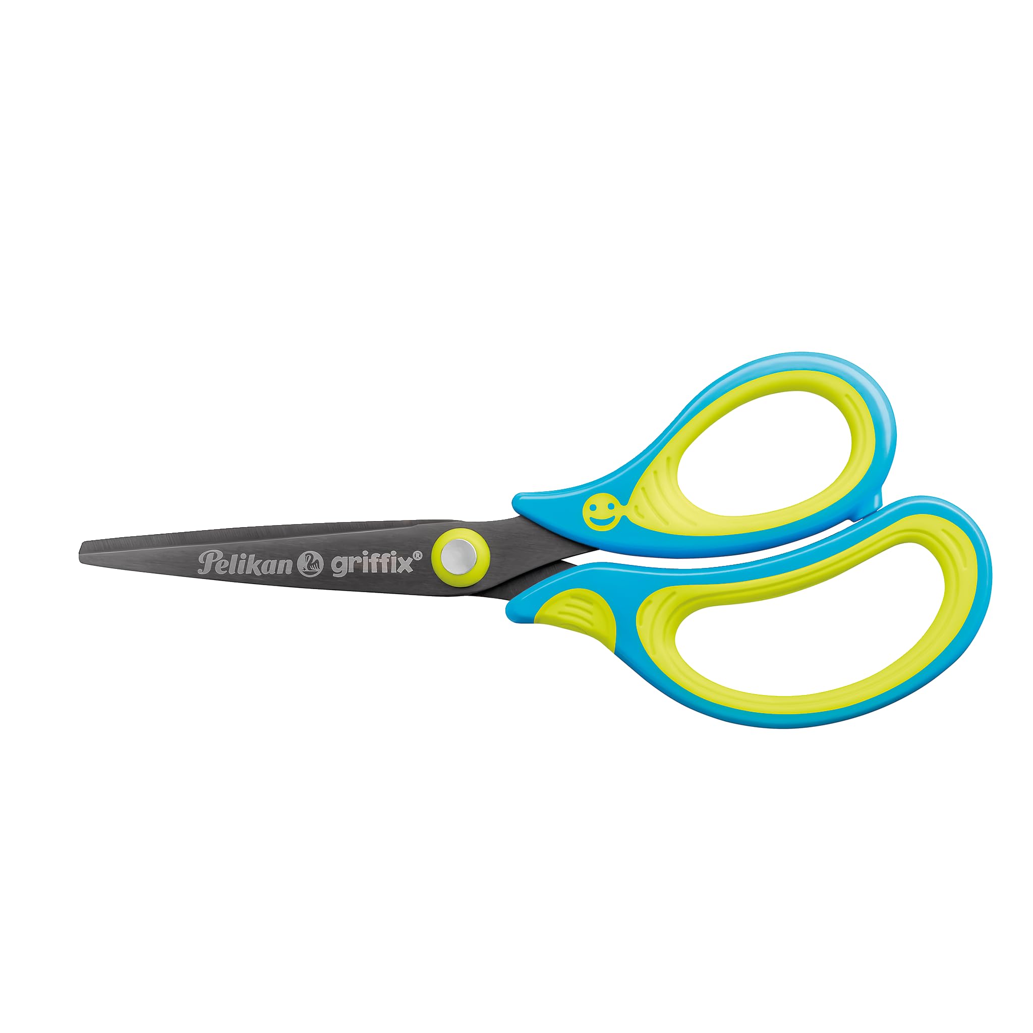 Pelikan Griffix School Scissors for Right-Handed/Left-Handed Users For Right-Handers Neon fresh blue.