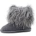 Bearpaw Boo Women Round Toe Suede Gray Winter Boot