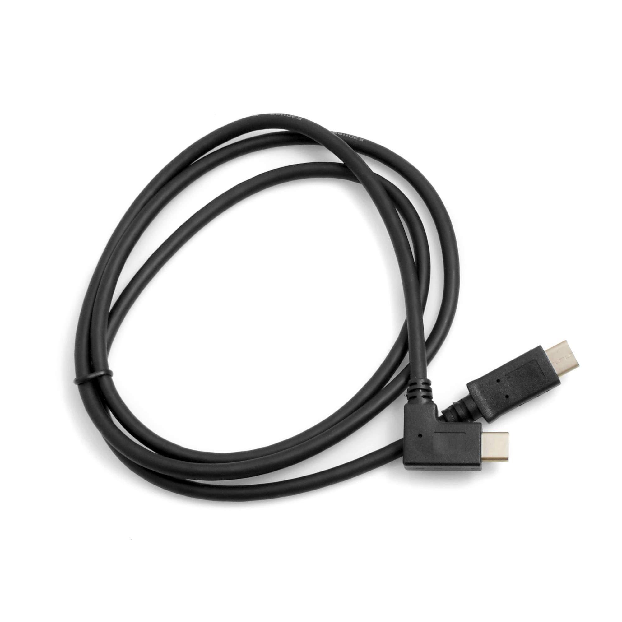 System-S 57388478 USB 3.1 Type C Male Angled to USB 3.1 Type C 100 cm Adapter Data Cable Charging Cable