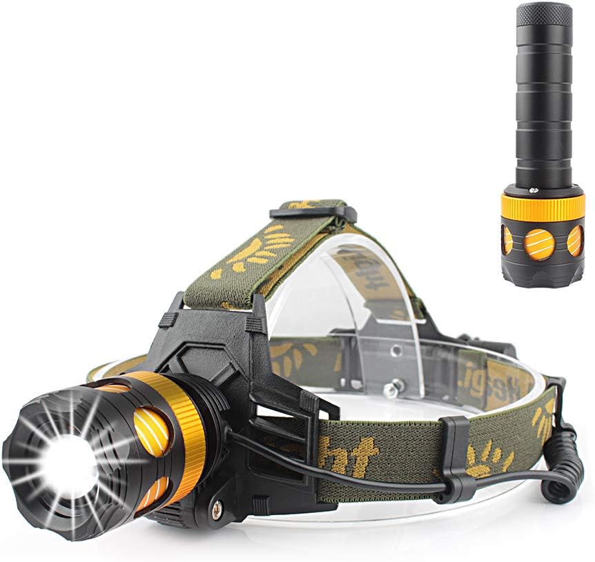 CiSiRUN Headlamp 8 Hours Working Time,3 Modes Weatherproof Head Lamp for Biking, Cycling, Climbing, Camping, Dog Walking, Hiking, Fishing,Riding, Running and Other Outdoor and Indoor Activities [Energy Class A+++]