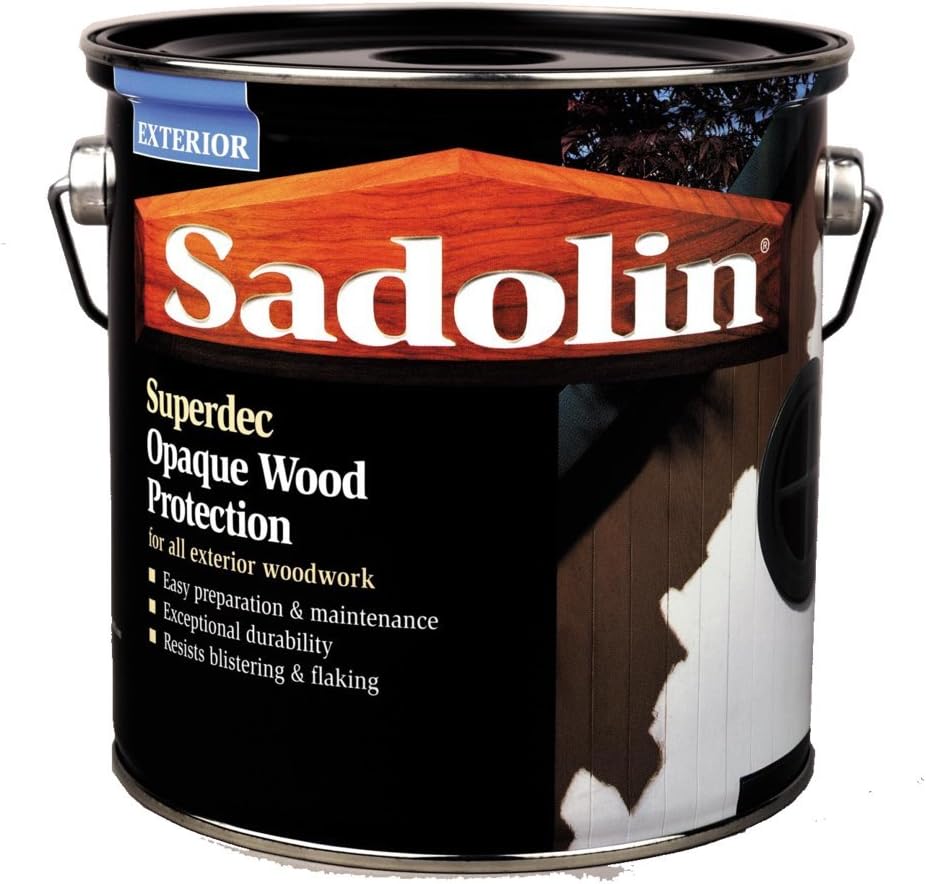 Sadolin Superdec Opaque Wood Protection 1 litre - Super White Satin