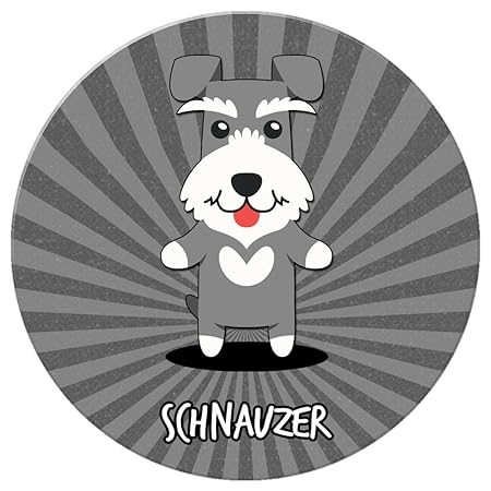 alemán Cartoon perros Imán para nevera, Schnauzer, Zwergschnauzer ...
