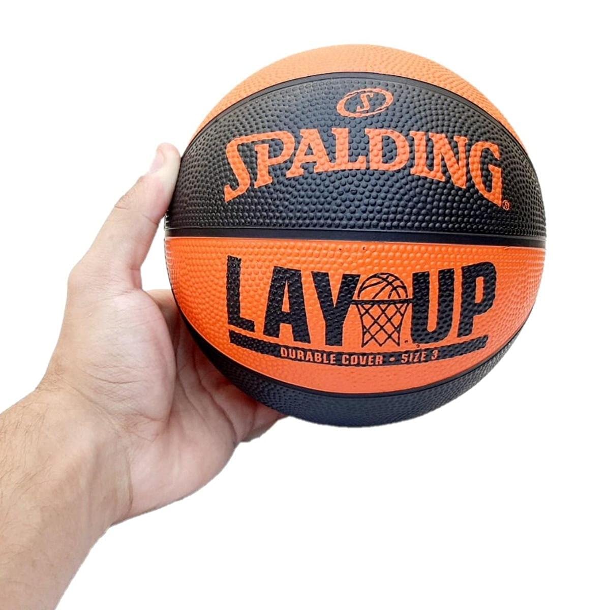 Spalding Layup TF-50 Orange/Black Sz3 Rubber Basketball