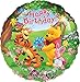 Anagram International Pooh and Friends Happy Birthday Foil Balloon Pack, Multicolor
