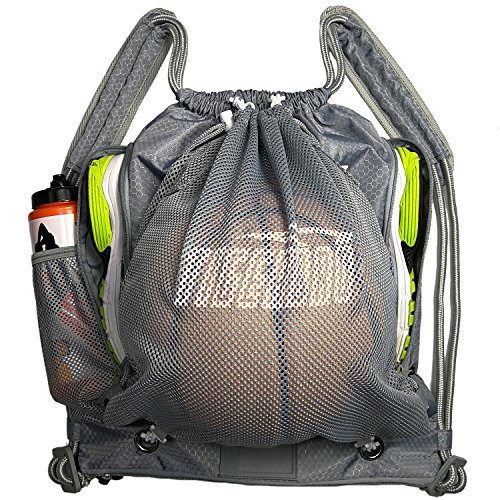 Compartment Detachable Mesh Soccer Bag 