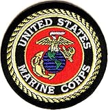 US Marine Corps Circle Patch - By Ivamis Trading - 3x3 inch