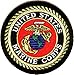 US Marine Corps Circle Patch - By Ivamis Trading - 3x3 inch