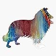 Collie Sticker Vinyl Waterproof Sticker Decal Car Laptop Wall Window Bumper Sticker 5"