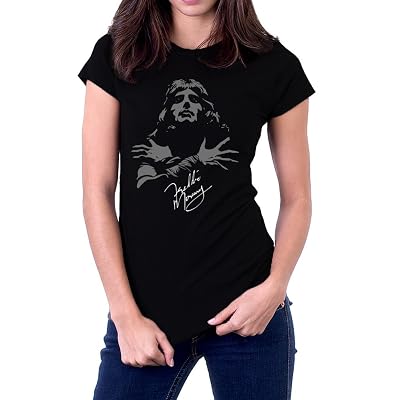 UD Gate Freddie Mercury Queen Band Autograph Sign Women&amp;#39;s T-Shirt