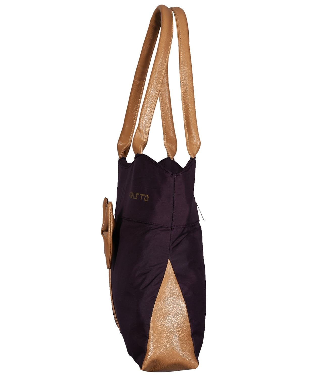 fristo women's handbag(frb-203) purple and beige