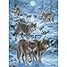 Bits and Pieces - 1000 Piece Jigsaw Puzzle - Winter Wolf Pack - Wolf Puzzle - by Artist Liz Goodrick-Dillon - 1000 pc Jigsaw