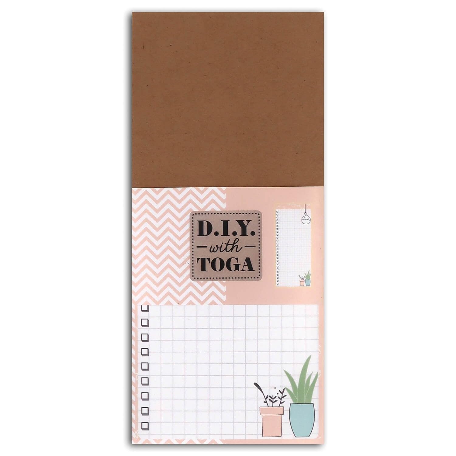 Toga D.I.Y To-Do List Note Pad, Paper, multicoloured, 8 x 18.5 x 1.3 cm