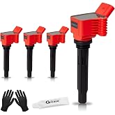 Set of 4 Upgraded UF765 UF716 Ignition Coil Pack | for VW Volkswagen Passat Jetta,for Tiguan Beetle GTI Golf Audi S3 A3 A4 Q3 2013 2014 2015 2016 2017 2018 2019 1.8L 1.8 Coils