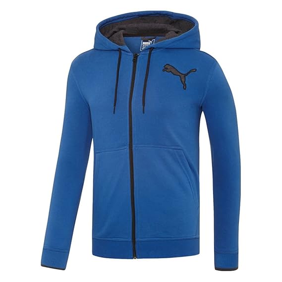 puma men's front-zip hooded jacket