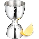 Etens Pro Jigger for Bartending – 1oz 2oz Double Side Alcohol Measuring Bar Tool, Heavy Duty Bell Jigger, Weighted Stainless Steel Drink Measurer, Cocktail Shot Measure, Rustproof & Dishwasher Safe