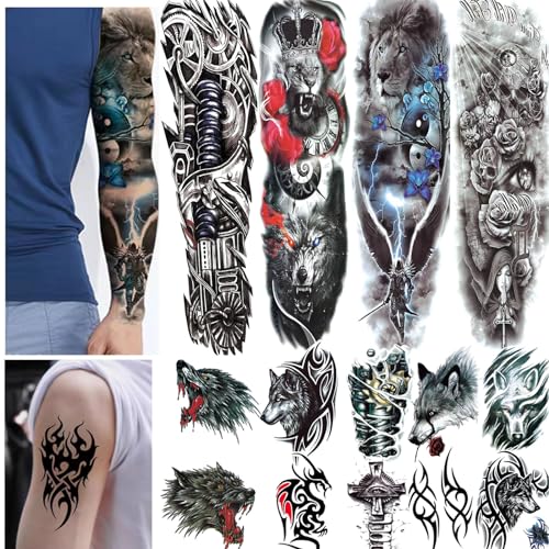 Full ArmTemporary Tattoos, temporary tattoos for