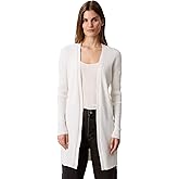 Calvin Klein Womens Smooth Cotton Rib Sweater Duster