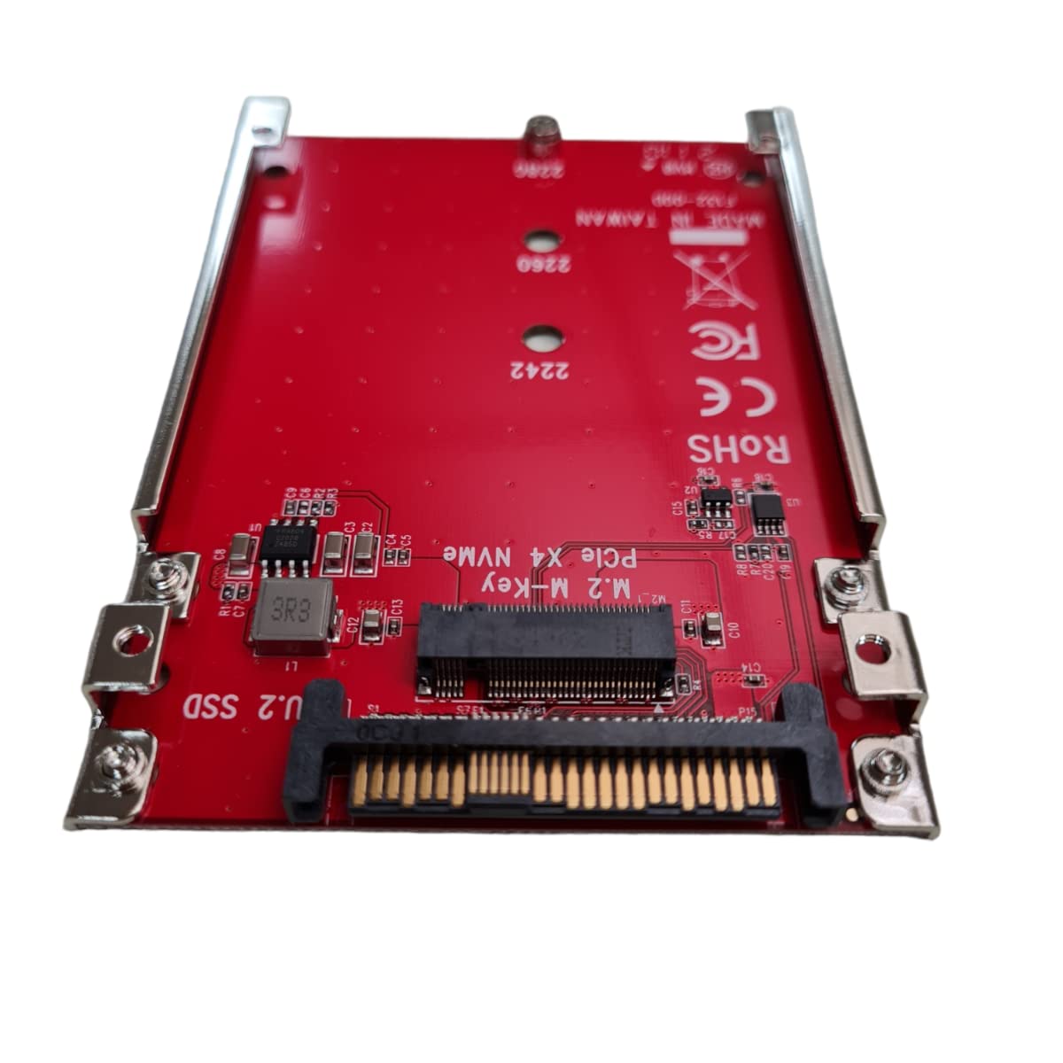 Lycom M.2 NVMe SSD to U.2 2.5" NVMe SSD Adapter, DT-132 (2.5 NVMe SSD Adapter Board w/ 2.5 frame,Screws)