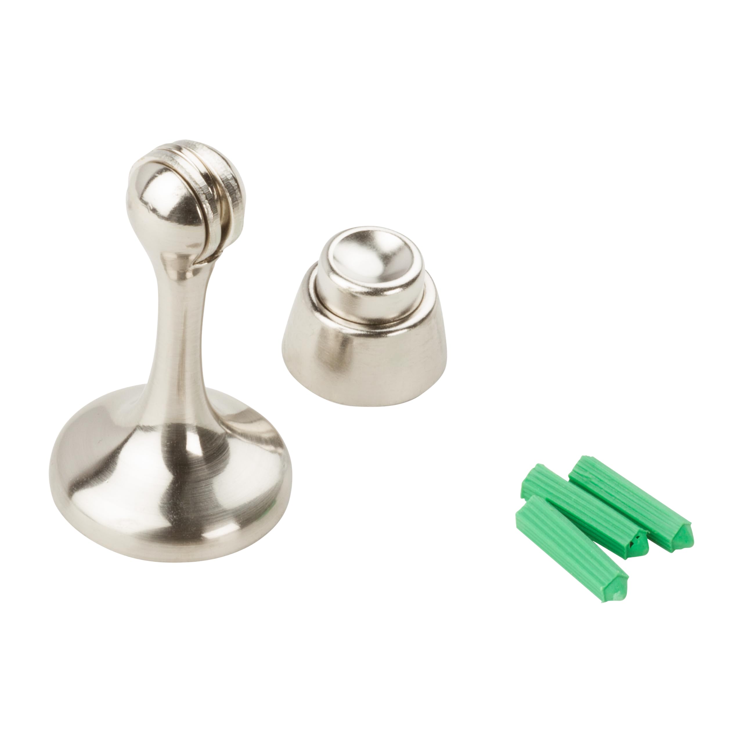 National Hardware N328-195 V244 Magnetic Rigid Door Stop in Satin Nickel