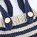 MSFS Baby Photo Costume Crochet Outfits Cute Photograph Props for Boy Girls (Striped set)