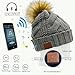 Enjoybot Bluetooth Beanie Wireless Knit Winter Hats Cap Built-in Stereo Speakers Microphone Outdoor Sports (003-Gray)