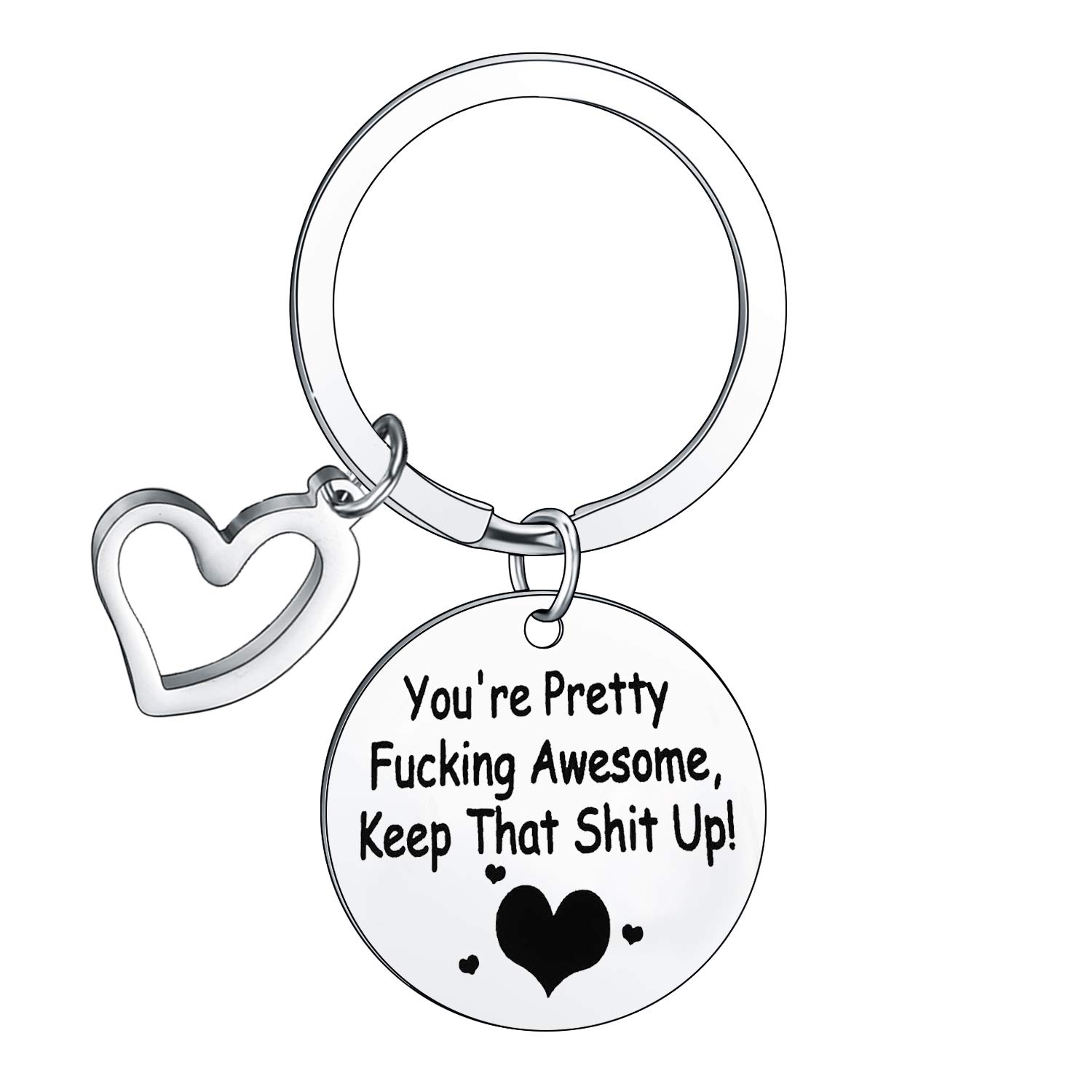 BESPMOSP Coworker Leaving Gifts Appreciation Keychain Going Away Keychain Boss Retirement Gift Thank You Key Chain (You're Pretty)