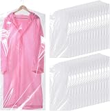 Hejo 30 Pack Plastic Clothes Covers 60x140cm Clear Garment Bags view 1