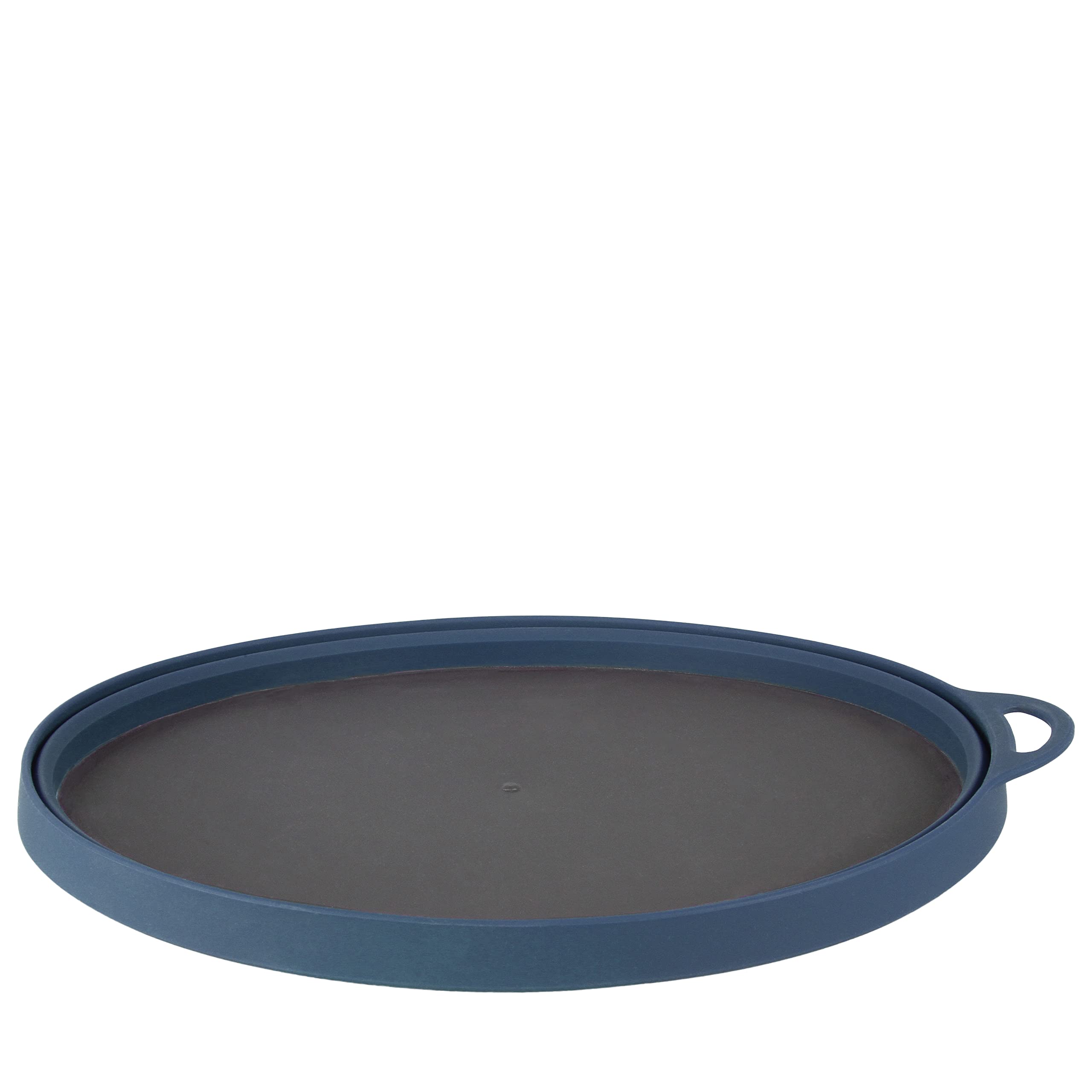 Lifeventure Silicon Ellipse Collapsible and Portable Flexi-Plate for Camping, Travel & Outdoor - Navy