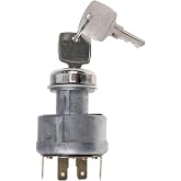 Solarhome AT195301 Ignition Switch with 2 Keys for John Deere 250 2350 | 2355 2440 2520 2550 2555 210C 210K 210LE 210LJ 300D 310C 310D 540E 544E 544G 550B 608 610C