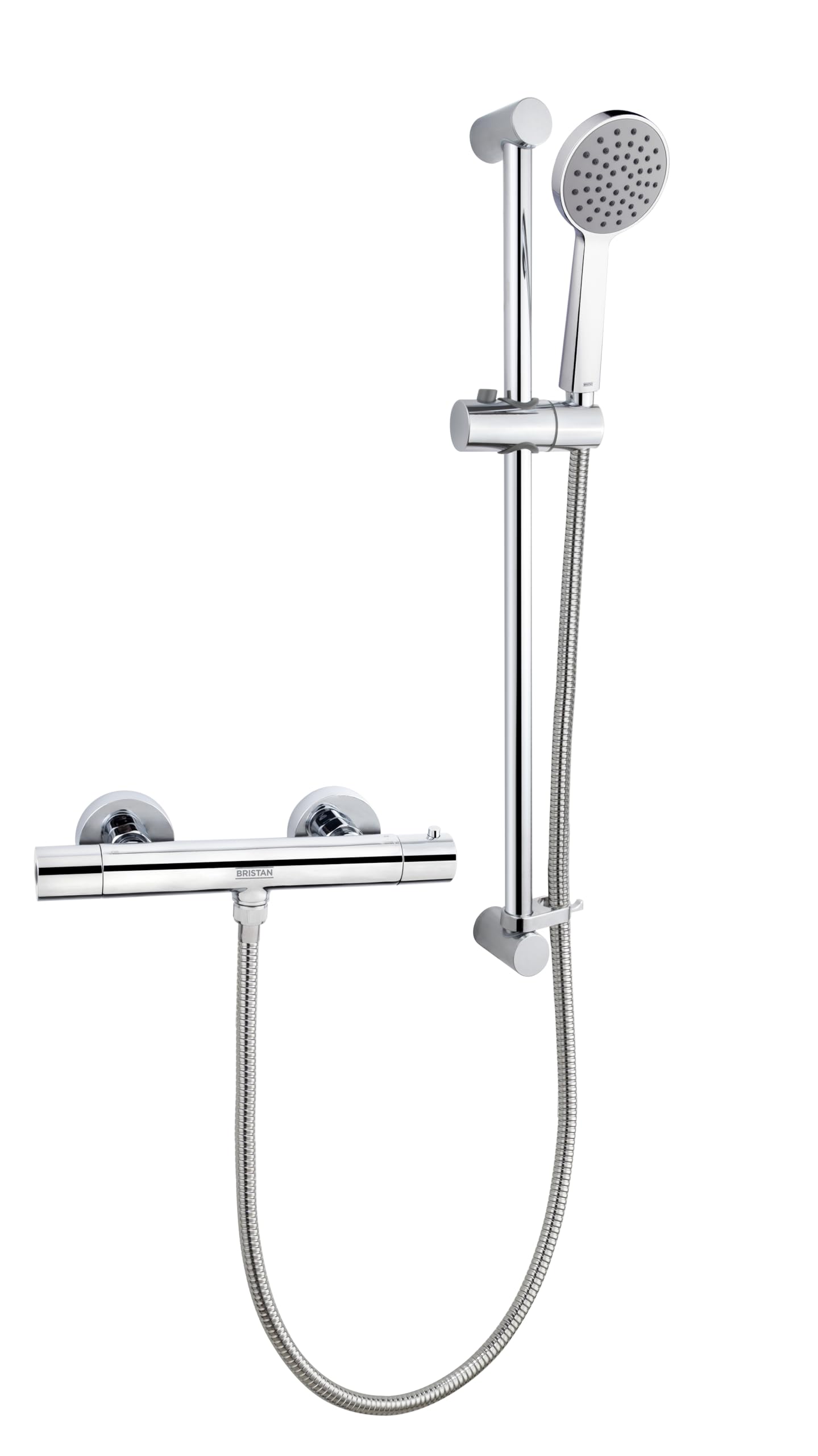 Bristan ZI SHXSMCTFF C Zing Cool Touch Bar Shower with Single Mode Kit & Fast Fit Connections, Silver