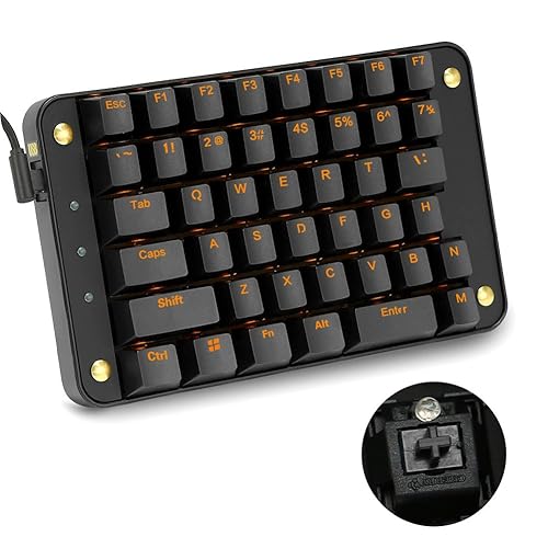 oolertron Cherry MX Black Programmable Gaming Keypad, Mechanical Gaming Keyboard